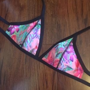 Tropical bikini top